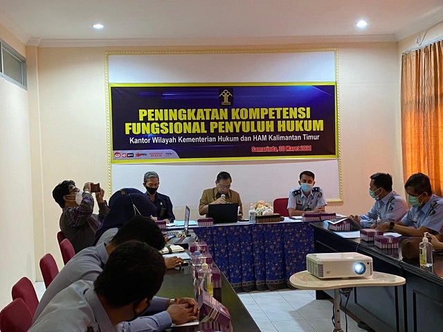 Acara Peningkatan Kompetensi Fungsional Penyuluh Hukum Kemenkumham Kaltim 1