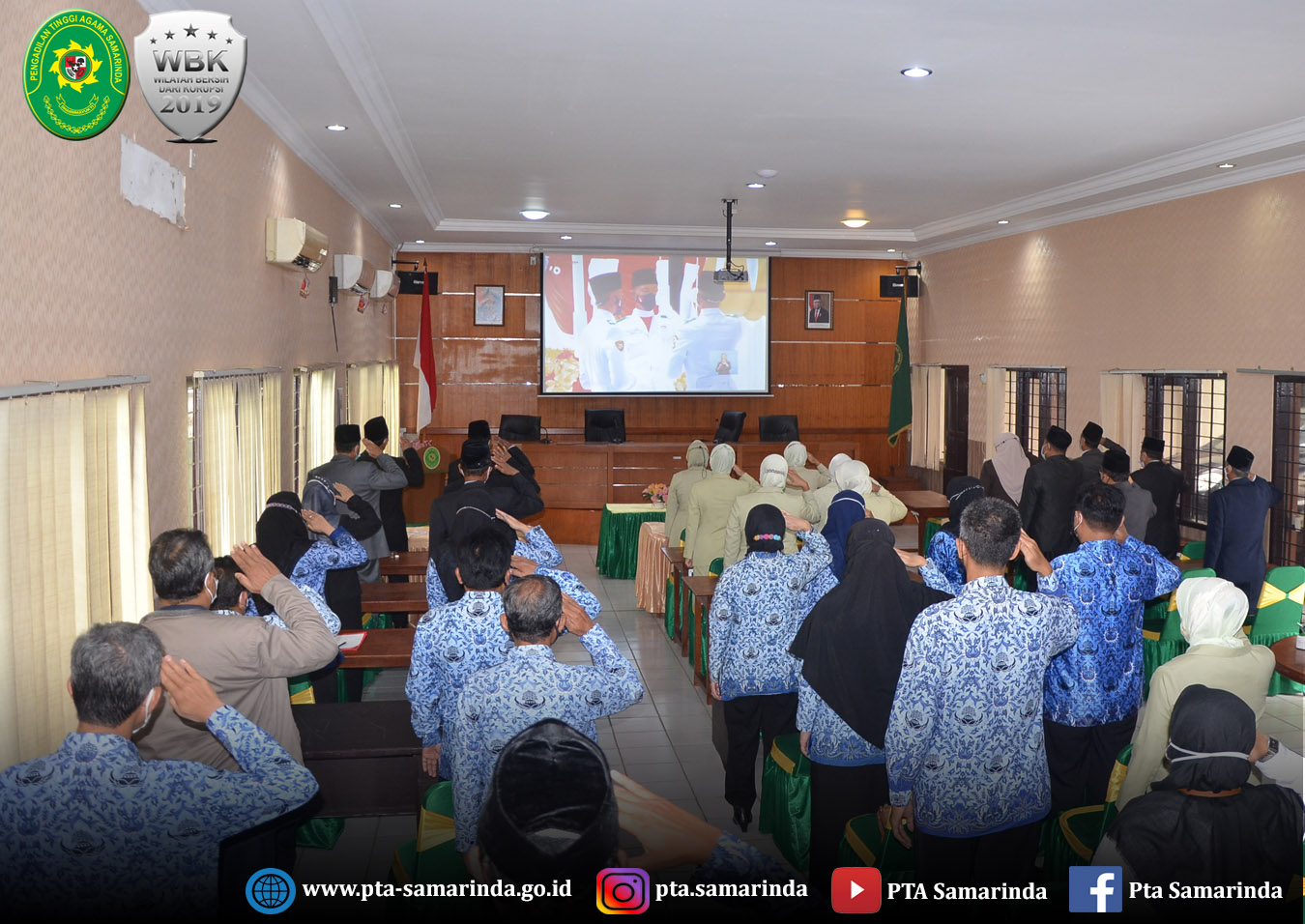 7 Nobar Upacara HUTRI 76