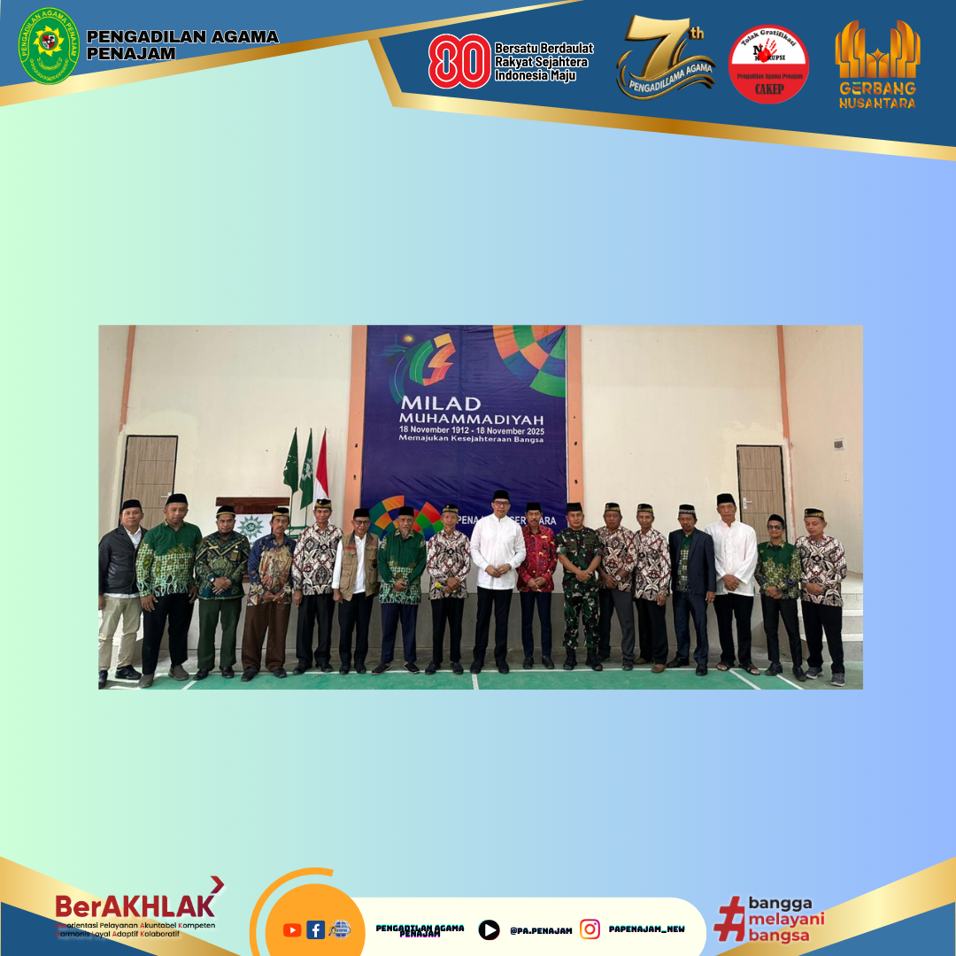 1.Milad Muhammadiyah ke 113 Kabupaten Penajam Paser Utara 1